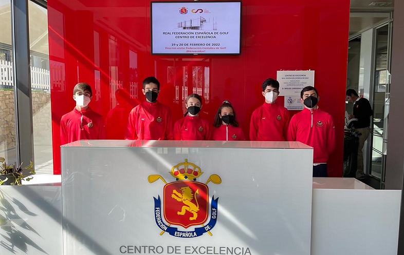 Tercera presencia de jugadoras y jugadores juveniles cántabros al Centro de Excelencia de la Real Federación Española de Golf