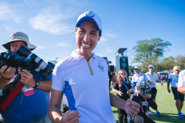 Carlota Ciganda, the best Spanish player in the history of the Solheim Cup